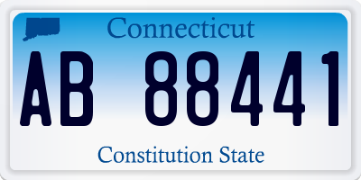 CT license plate AB88441