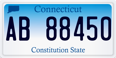 CT license plate AB88450