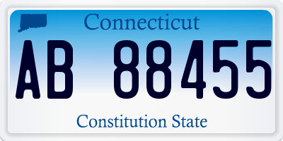 CT license plate AB88455