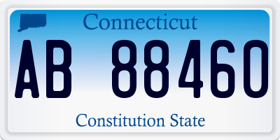 CT license plate AB88460