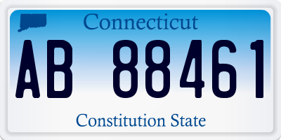 CT license plate AB88461