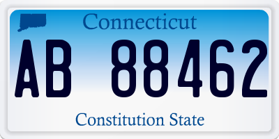 CT license plate AB88462