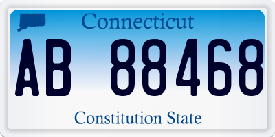 CT license plate AB88468