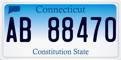 CT license plate AB88470