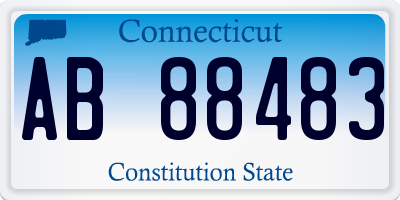 CT license plate AB88483