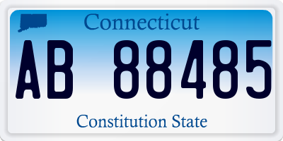 CT license plate AB88485