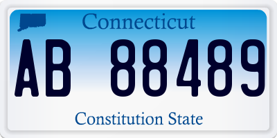CT license plate AB88489