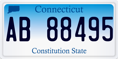 CT license plate AB88495