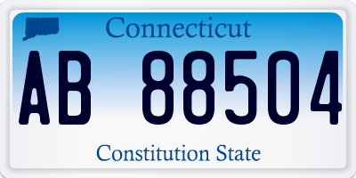 CT license plate AB88504