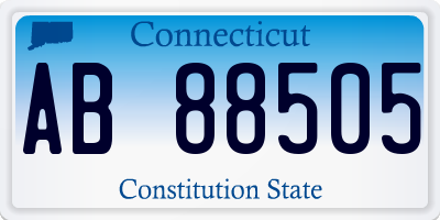 CT license plate AB88505