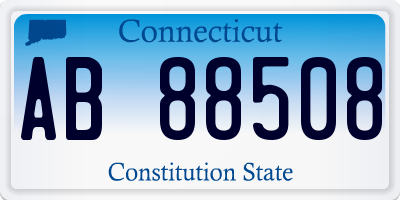 CT license plate AB88508