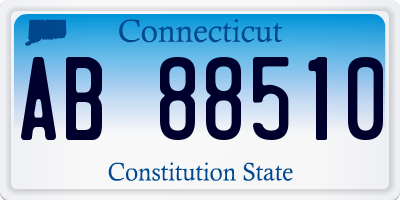 CT license plate AB88510