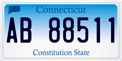 CT license plate AB88511