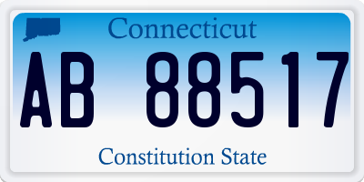 CT license plate AB88517