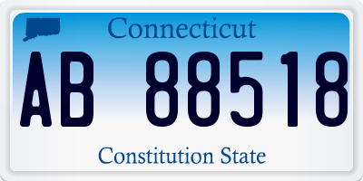 CT license plate AB88518