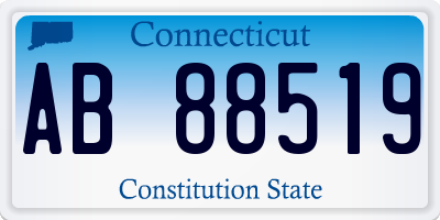 CT license plate AB88519