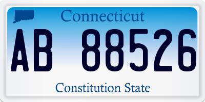 CT license plate AB88526