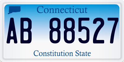 CT license plate AB88527