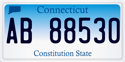 CT license plate AB88530