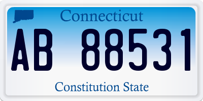 CT license plate AB88531