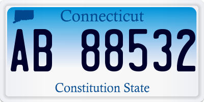 CT license plate AB88532