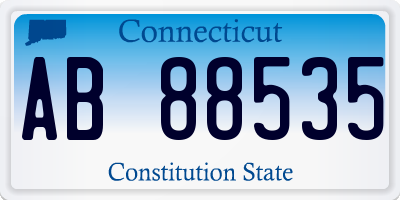 CT license plate AB88535