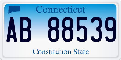 CT license plate AB88539