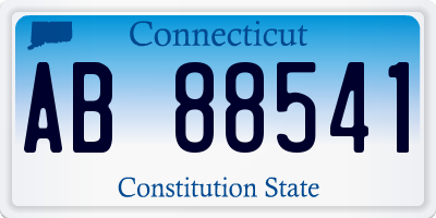 CT license plate AB88541