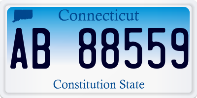 CT license plate AB88559