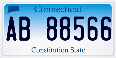 CT license plate AB88566