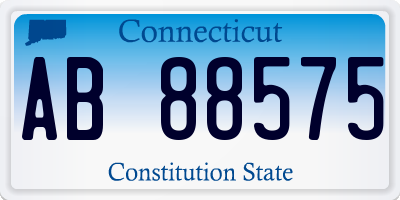 CT license plate AB88575