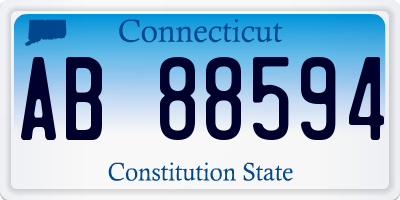 CT license plate AB88594