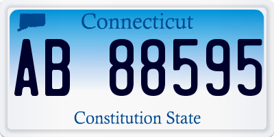 CT license plate AB88595