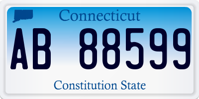 CT license plate AB88599