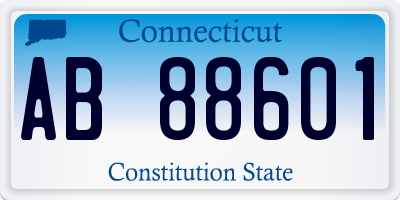 CT license plate AB88601