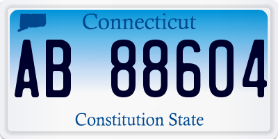 CT license plate AB88604