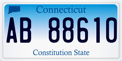 CT license plate AB88610