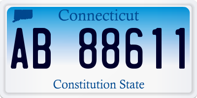 CT license plate AB88611