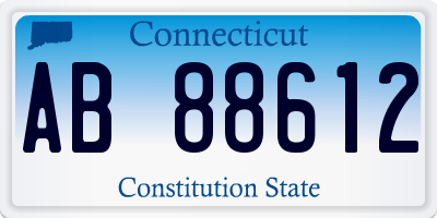 CT license plate AB88612