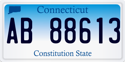 CT license plate AB88613