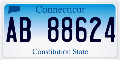 CT license plate AB88624