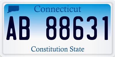 CT license plate AB88631