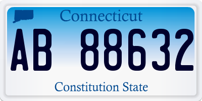 CT license plate AB88632