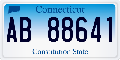 CT license plate AB88641