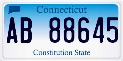 CT license plate AB88645