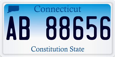 CT license plate AB88656