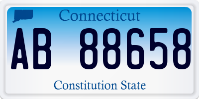 CT license plate AB88658