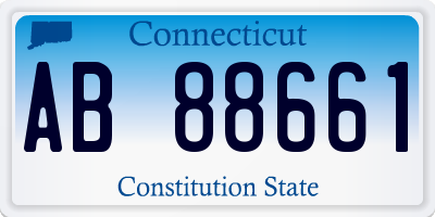 CT license plate AB88661