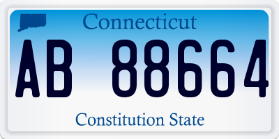 CT license plate AB88664