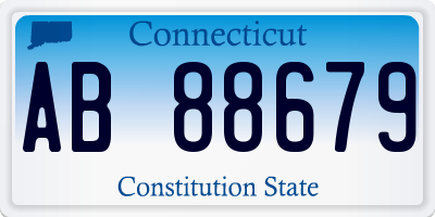 CT license plate AB88679
